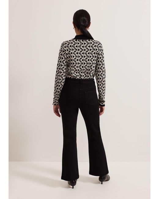 Phase Eight Black Petite Olivia Bootcut Jean