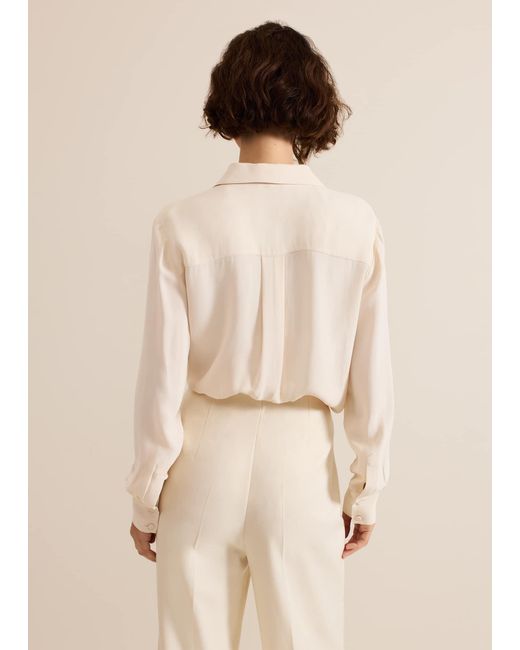 Phase Eight Natural Maya Pu Pocket Shirt