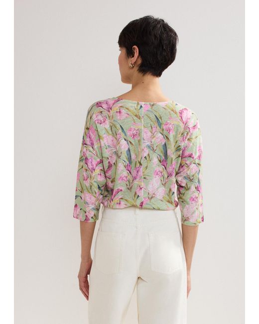 Phase Eight Multicolor Flossie Floral Linen Top