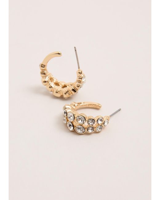 Phase Eight Natural Stone Double Hoop Earrings