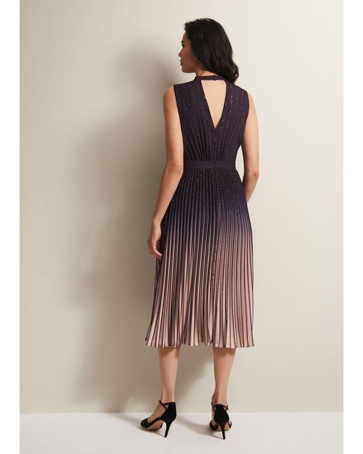 Phase Eight Brown Estella Dark Ombre Midaxi Dress