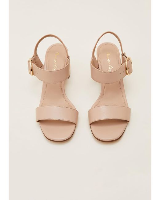 Phase Eight Multicolor Leather Buckle Sandals