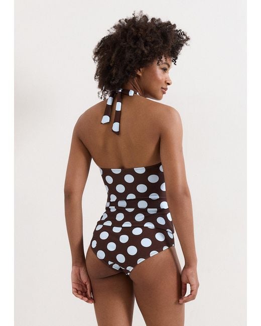Phase Eight Brown Chocolate & Spot Tankini Bottom