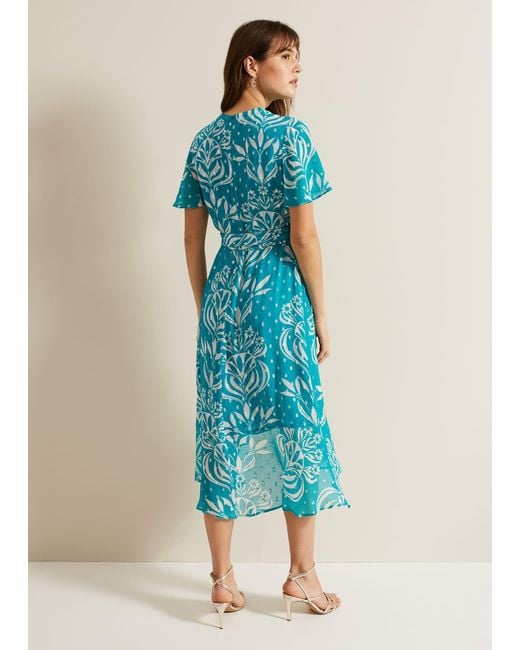 Phase Eight Blue 's Amy Fil Coupe Dress
