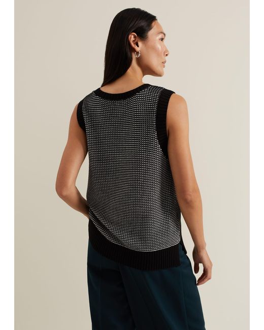 Phase Eight Multicolor Zoe Tweed Knit Tank