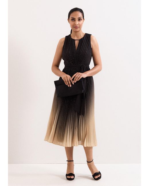 Phase Eight Multicolor Petite Simara Ombre Glitter Dress