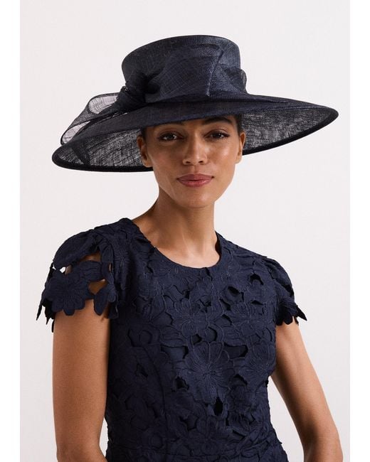 Phase Eight Blue Bow Detail Hat