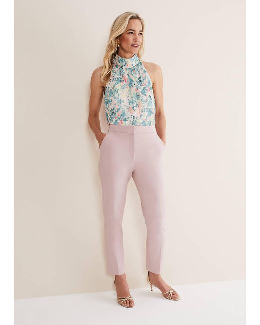 Phase Eight Pink Eira Cigarette Trousers