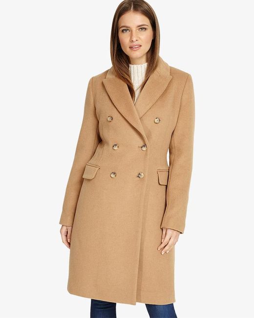 Lyst - Phase Eight Catarina Crombie Coat in Natural
