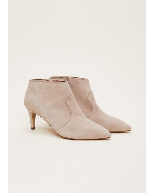Phase Eight Natural Panelled Shoe Boots