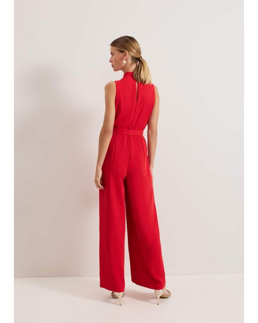 Phase Eight Red Elika Jumpsuit