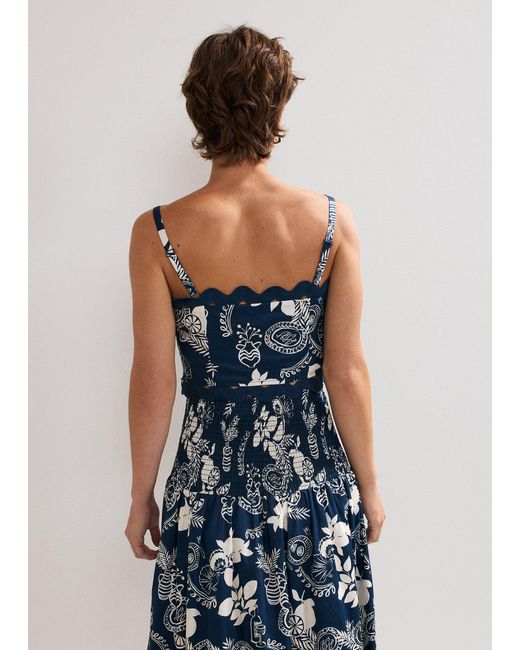 Phase Eight Blue Evalina Print Top