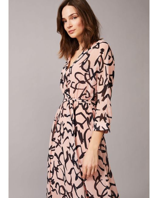 phase eight remee chiffon dress navy