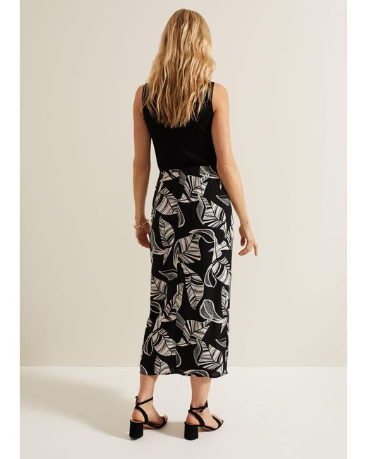 Phase Eight Natural Ayana Printed Skirt