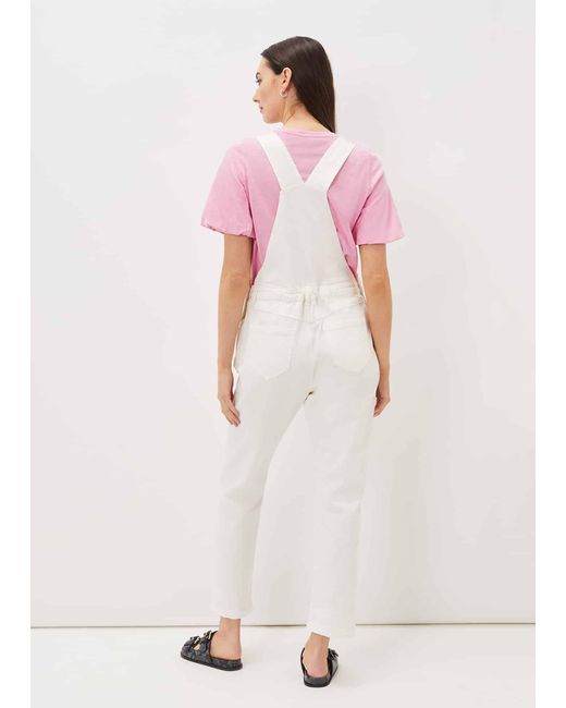 Phase Eight White Khari Denim Dungarees