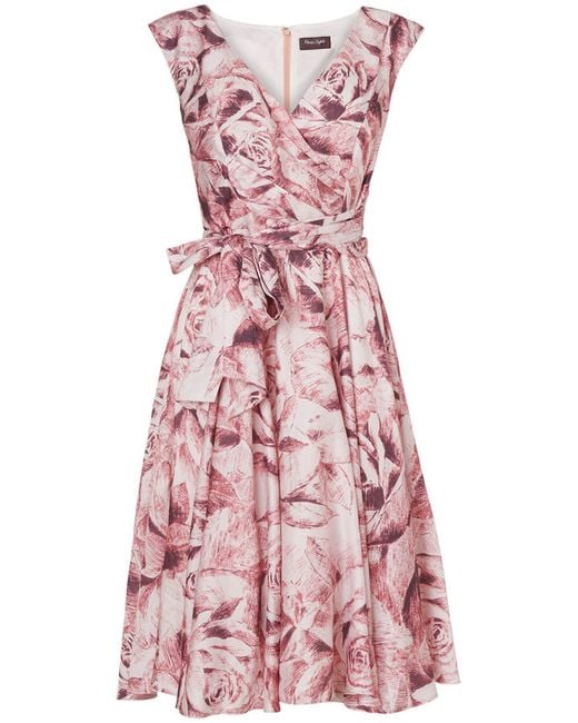 Phase Eight Blue Edita Rose Dress