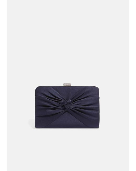 phase eight navy clutch bag
