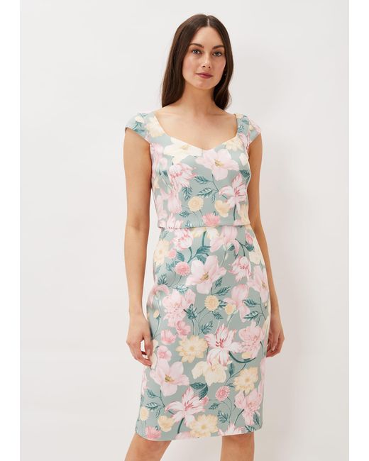 Phase Eight Multicolor Jessia Floral Scuba Dress