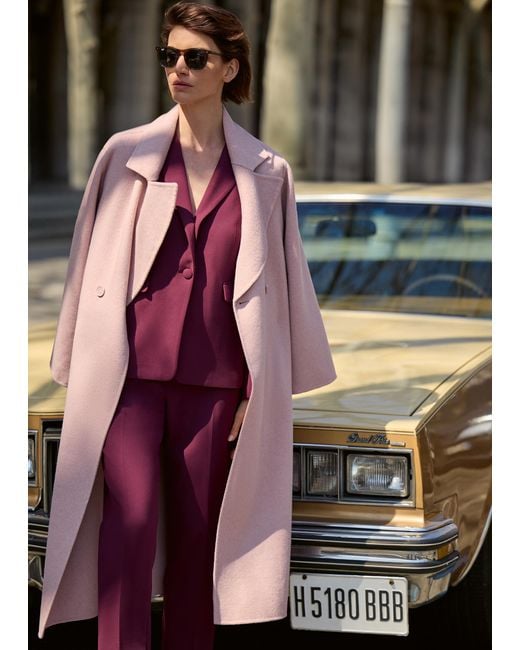 Phase Eight Pink Darcy Wool Coat