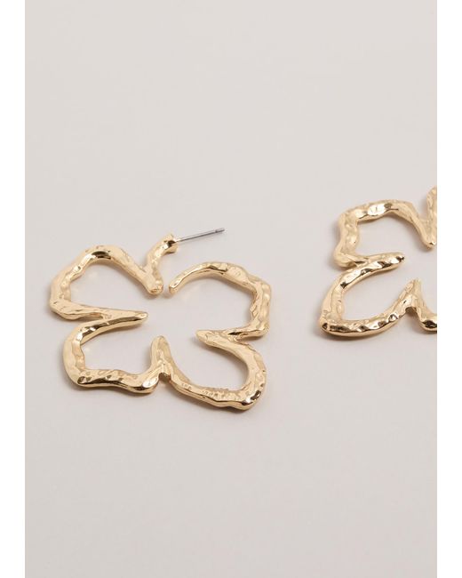 Phase Eight Natural Outline Flower Earrings