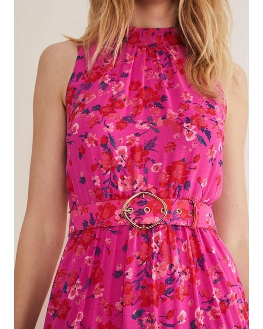 Phase Eight Pink 's Kara Floral Tiered Maxi Dress