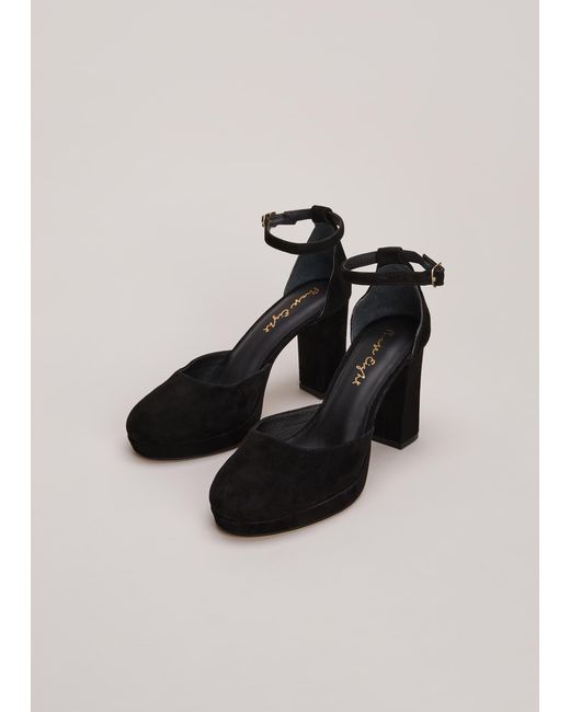 Phase Eight Black Suede Platform Heels