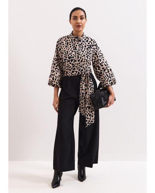 Phase Eight Multicolor Petite Bree Leopard Jumpsuit