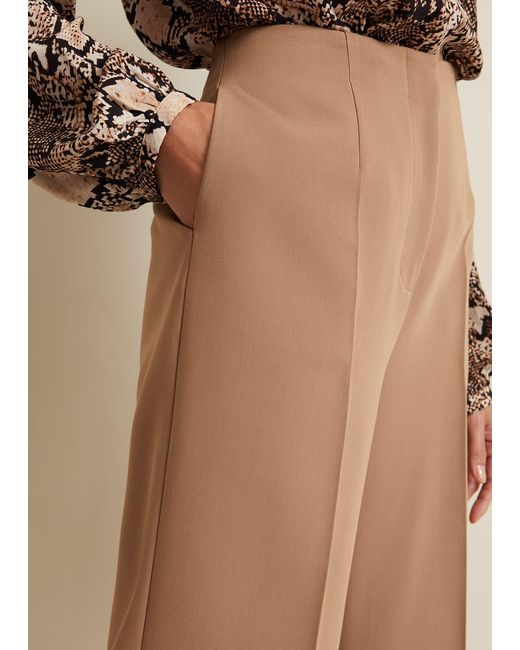 Phase Eight Brown 's Aubrielle Clean Crepe Culotte