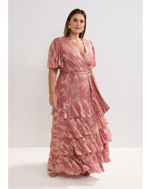 Phase Eight White Elanie Shimmer Maxi Dress