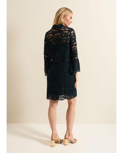 Phase Eight Black Rojina Lace Shirt Dress