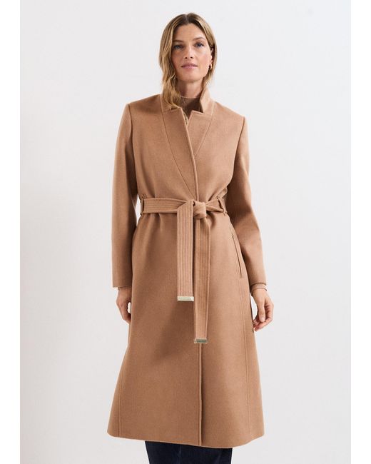 Phase Eight Natural Charlotte Wool Coat