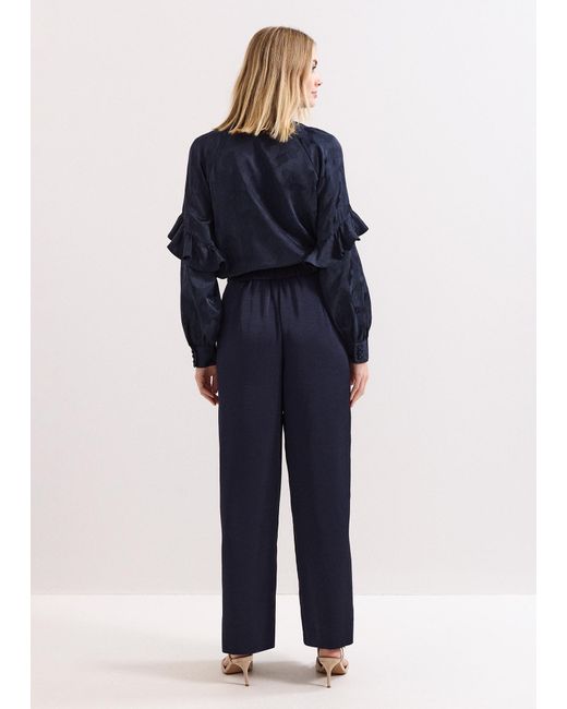 Phase Eight Blue Beccy Satin Trouser