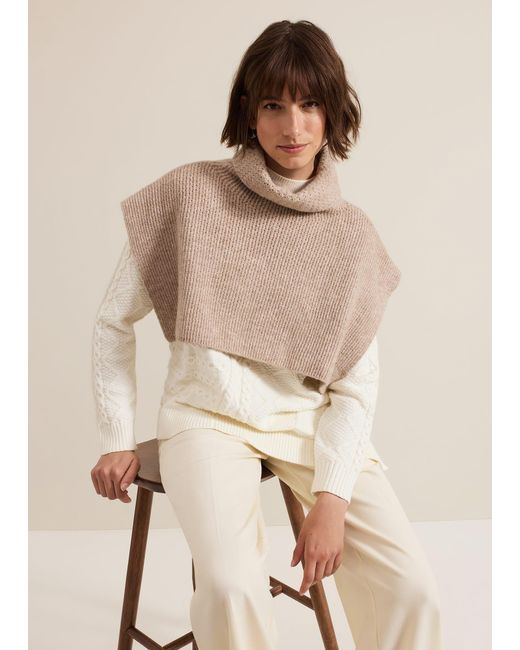 Phase Eight Natural Knitted Vest