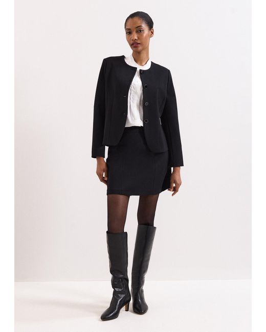Phase Eight Black Danni Ponte Jacket