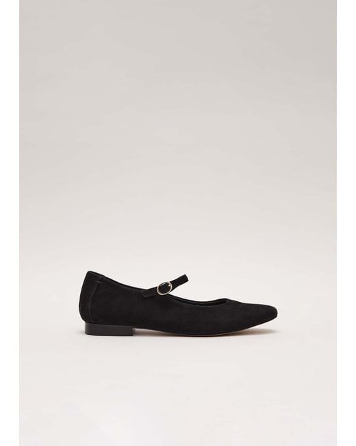 Phase Eight White Leather Square Toe Mary Jane