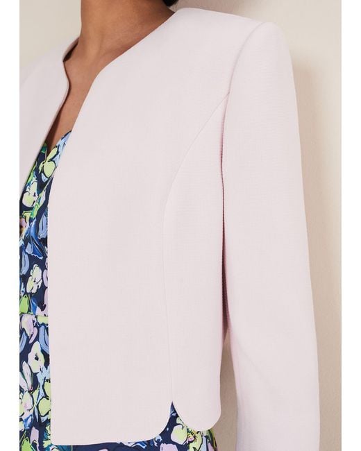 Phase Eight White 's Cara Textured Jacket