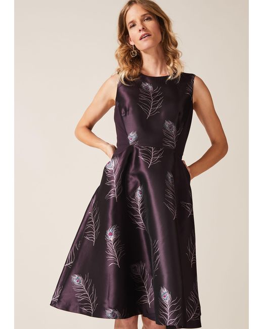 Phase Eight Black Rosanna Jacquard Dress
