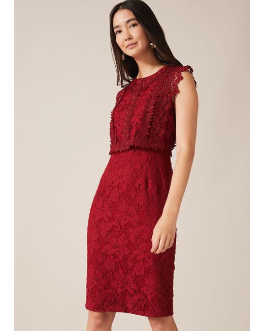 phase eight tuileries layered lace dress