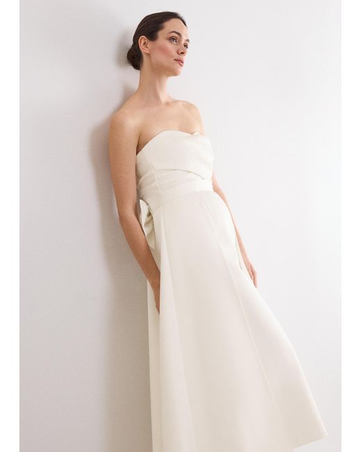 Phase Eight Natural Meredith Satin Wedding Dress