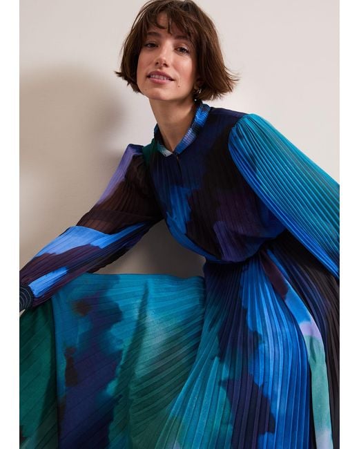 Phase Eight Blue Sophie Midi Dress