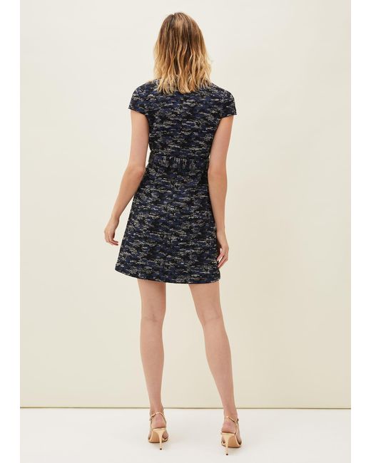 Phase Eight Black Oketo Jacquard Dress