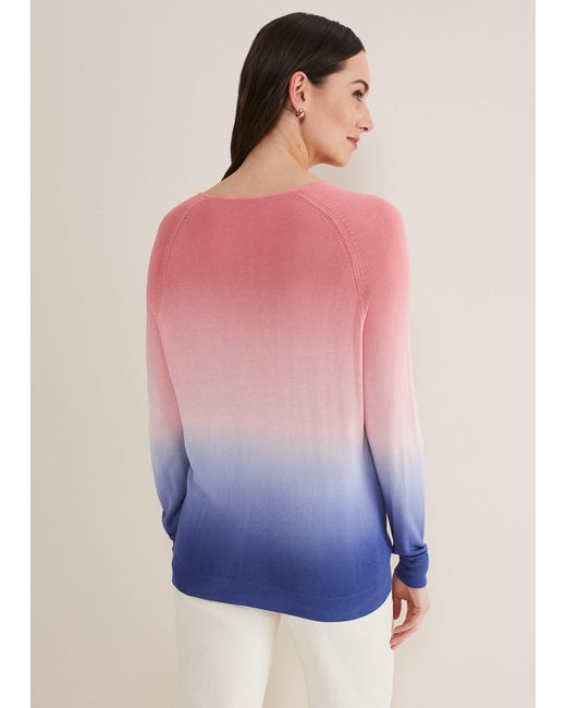 Phase Eight Multicolor Helen Dip Dye Knit