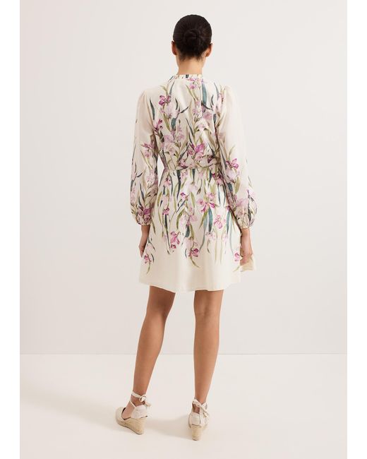 Phase Eight Natural Velma Floral Dress