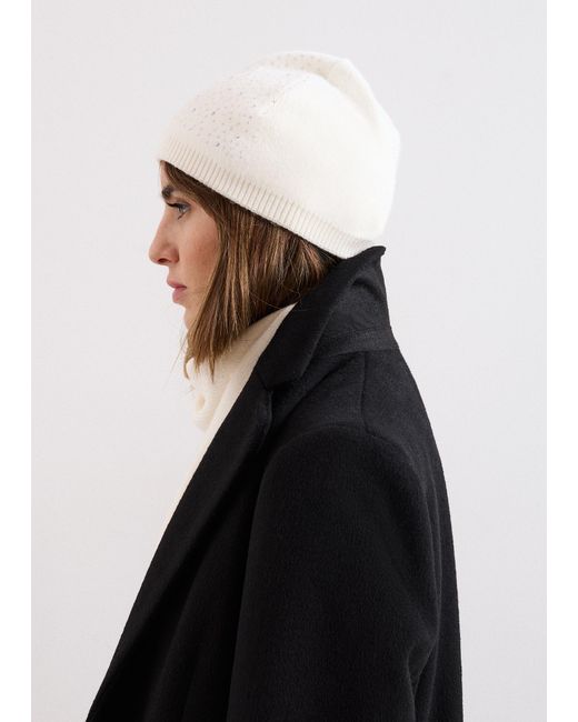 Phase Eight Black Sparkle Trim Hat