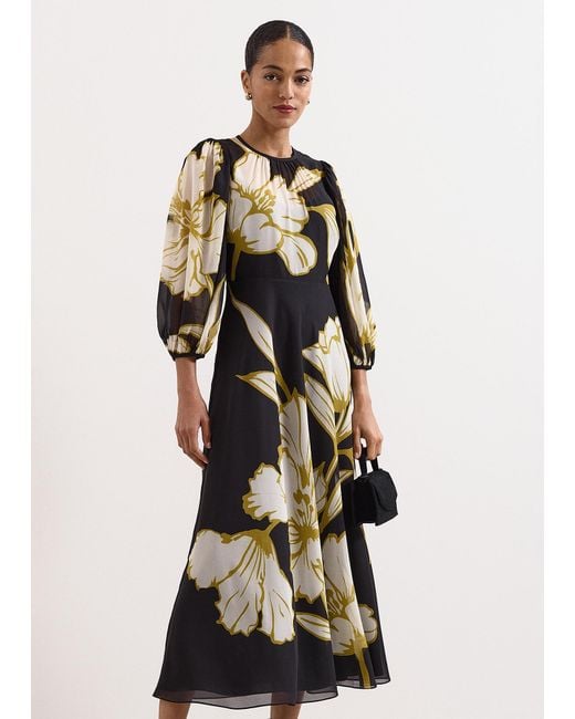 Phase Eight White Eve Floral Printed Maxi Dress