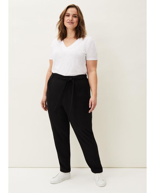 Phase Eight White Penelope Crepe Trousers