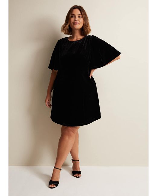 Phase Eight Black Charlie Velvet Dress