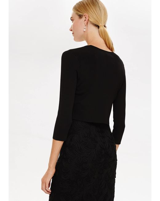 Phase Eight Black Salma Lightweight Knitted Jacket