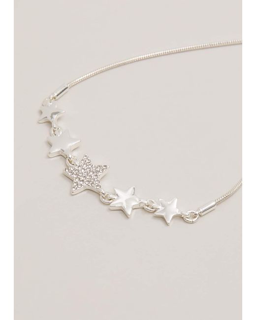 Phase Eight Natural 's Silver Plated Star Extender Bracelet