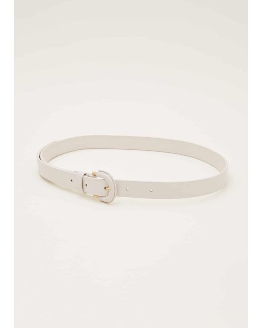 Phase Eight Natural Self Covered Leather Waist Belt